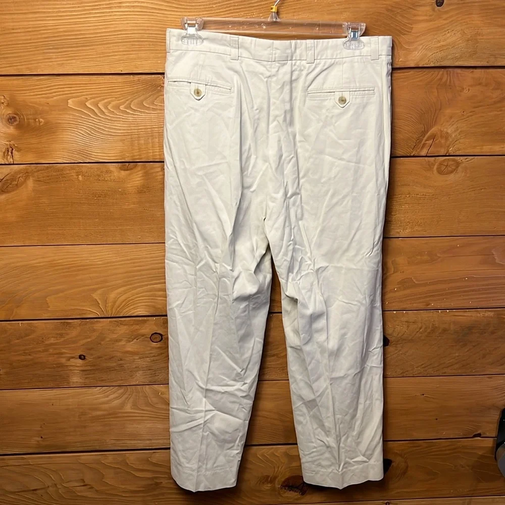 Ballin Relax Pleated Cotton/Lyocell Chino Style Pants. Men 34x28 business casual